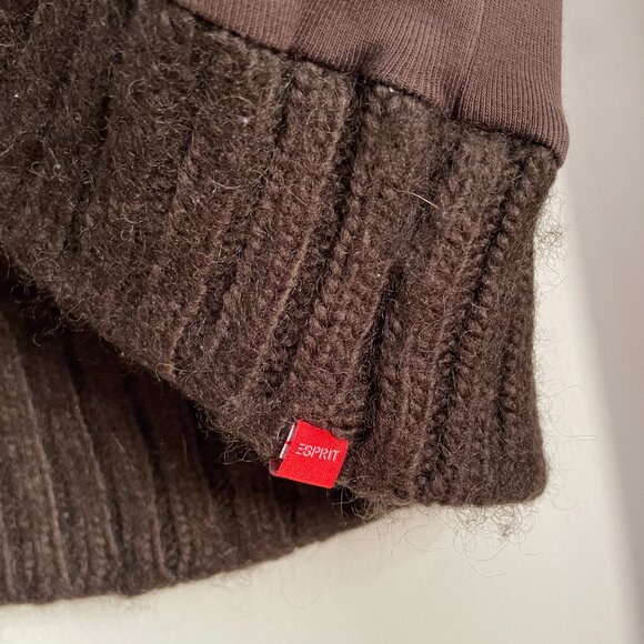 Vintage Esprit Cropped Knit Trim Cardigan - Picture 3 of 8